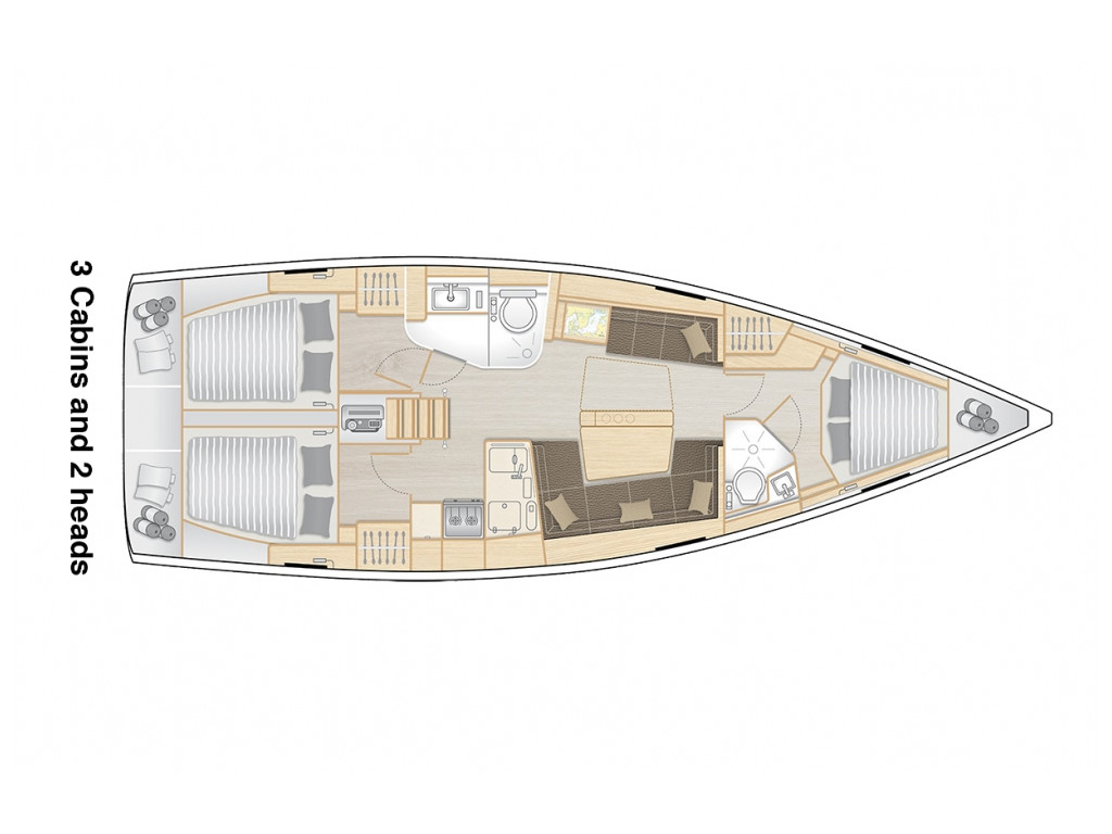 Hanse 418, Estel