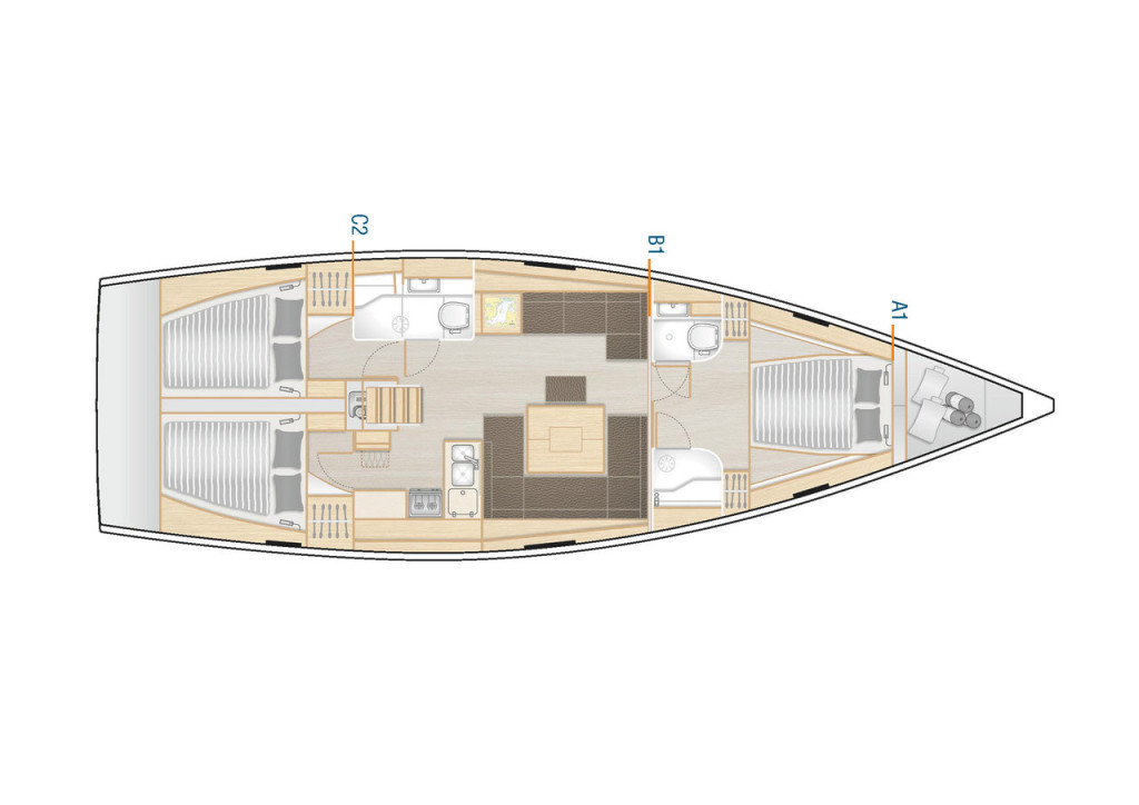 Hanse 458, One Life