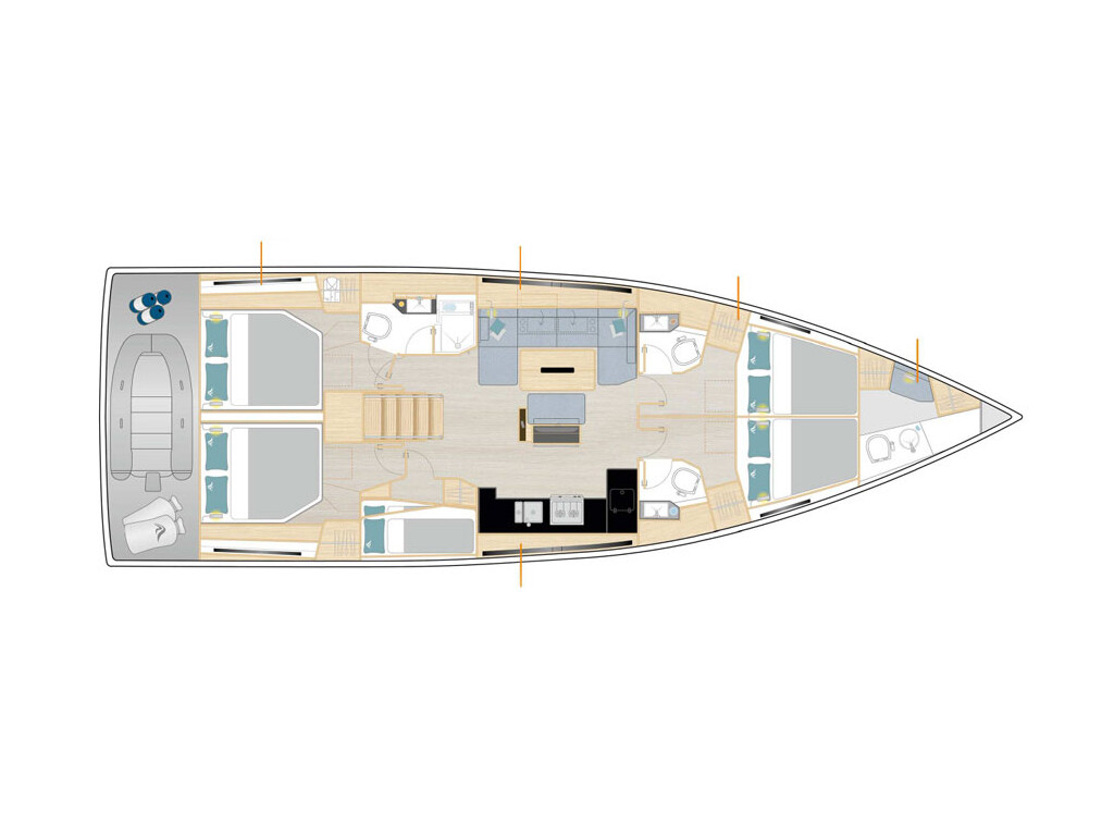 Hanse 510, Kille