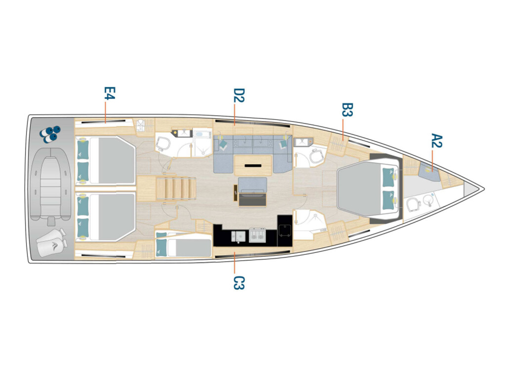 Hanse 510, Amber - OW