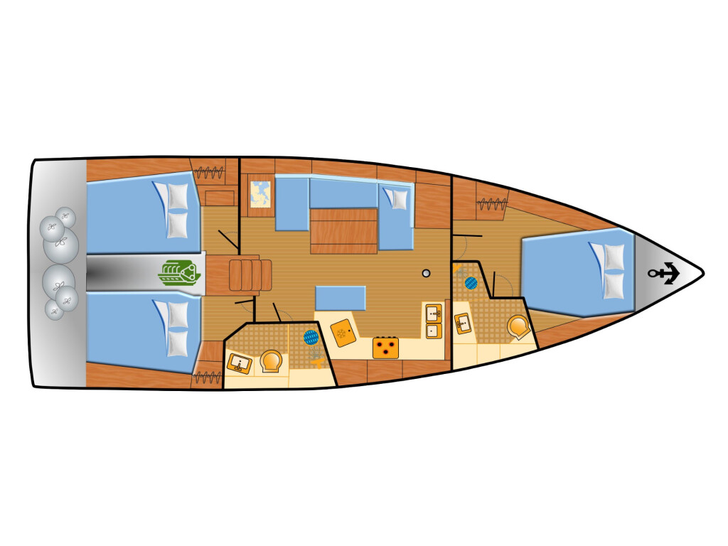 Oceanis 40.1, Kiki