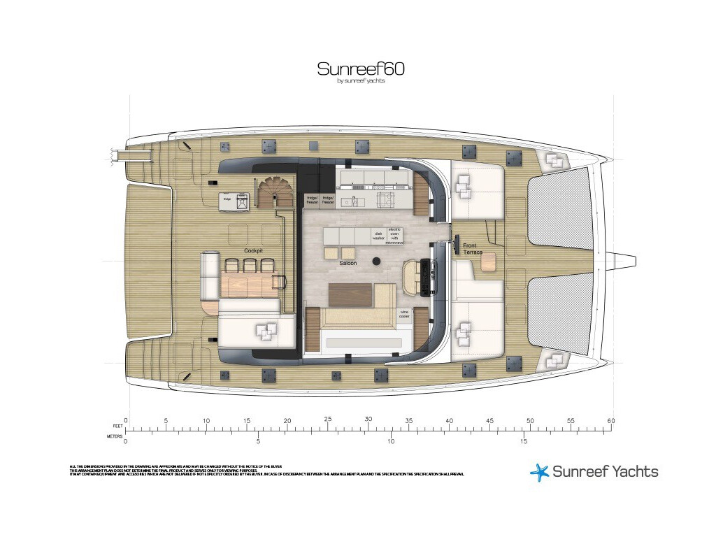 Sunreef 60, Dessus